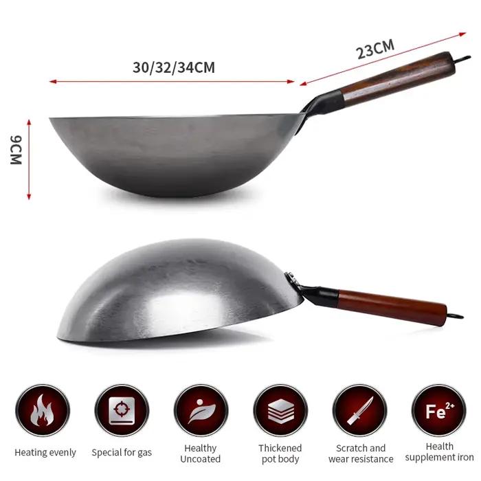 Wok traditionnel en fer