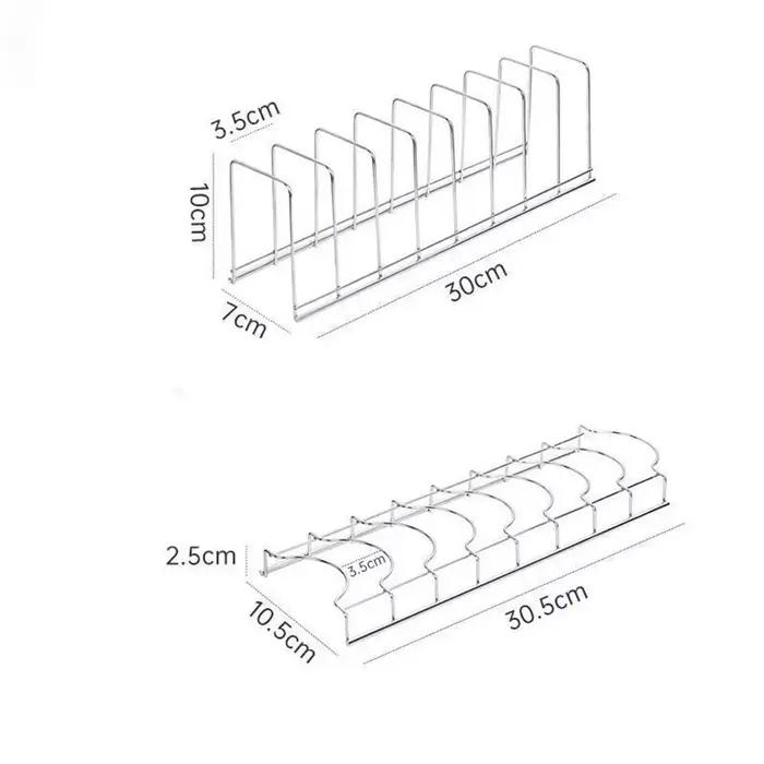 Égouttoir à vaisselle en acier inoxydable, support de rangement polyvalent pour assiettes argentées, bols peu encombrants, support d'égouttoir pour cuisine
