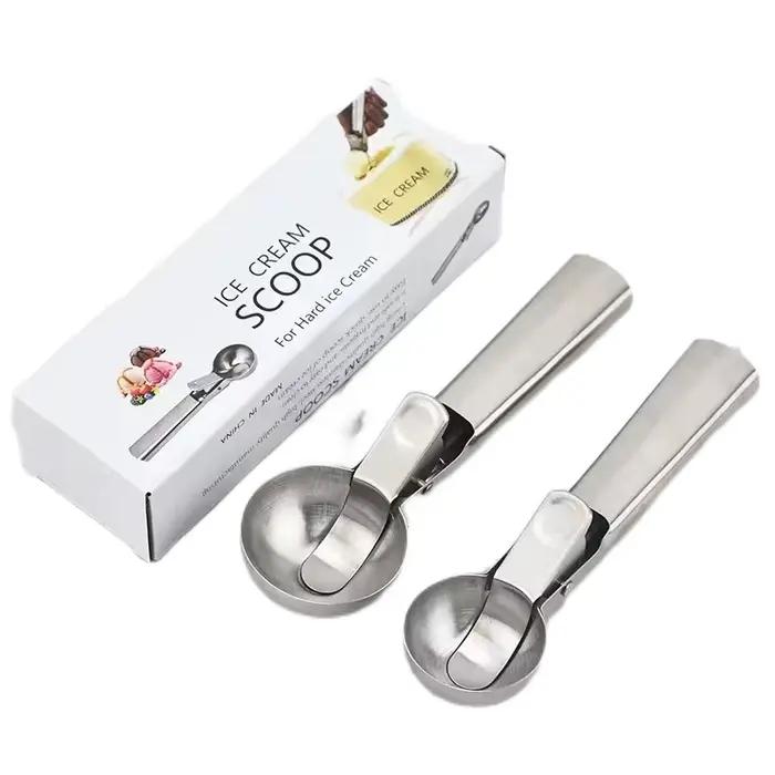 Cuillère à boules en acier inoxydable multifonctionnelle pour glace, melons et autres fruits occasions spéciales cuisine gourmande