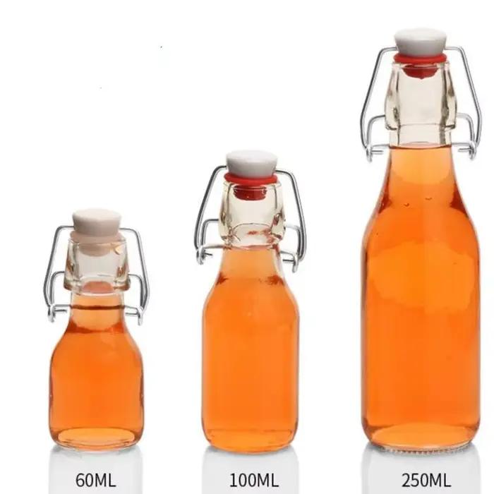 Mini bouteille de vinaigre en verre