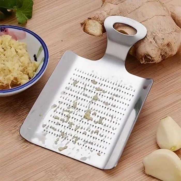 Râpe à ail et gingembre en acier inoxydable, accessoire de cuisine pour la préparation des aliments, 1 pièce