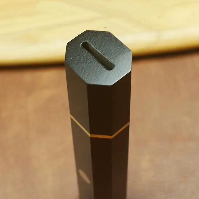 Manche de couteau en ébène noir
