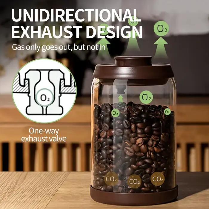 Pot à café en verre à haute teneur en Borosilicate, récipient de lait en poudre scellé résistant à l'humidité, stockage domestique, réservoir de bonbons multigrains de cuisine