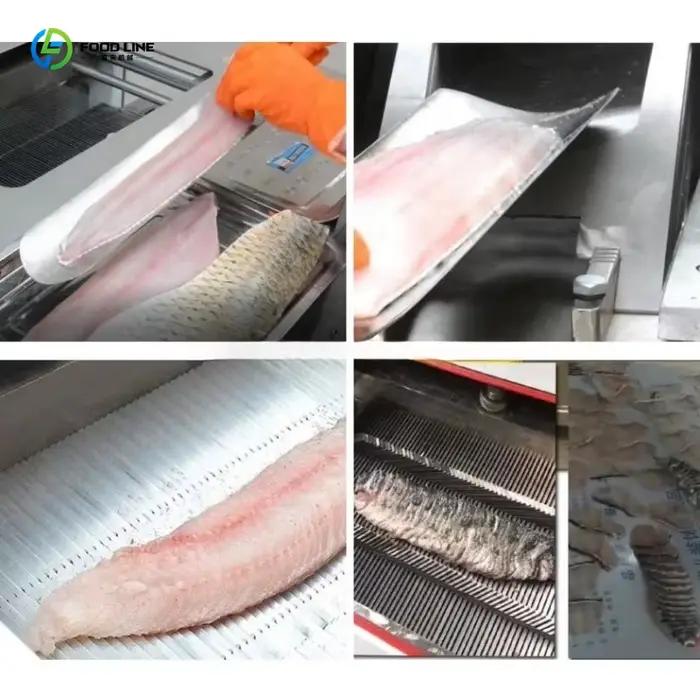 Machine à découper le poisson portable et personnalisée pour la transformation du saumon