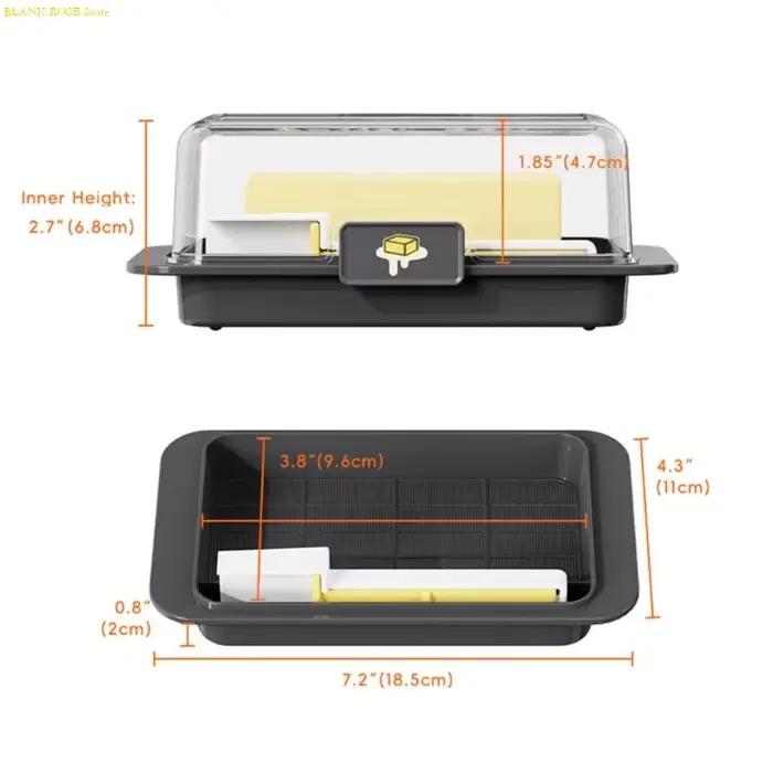 Nouveau plat beurre avec couvercle beurre divisant boîte rangement Récipient Cuisine rangement rangement