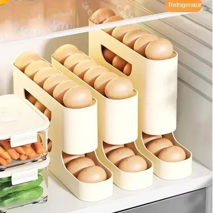 Boîte de rangement d'œufs coulissante à 2-4 couches