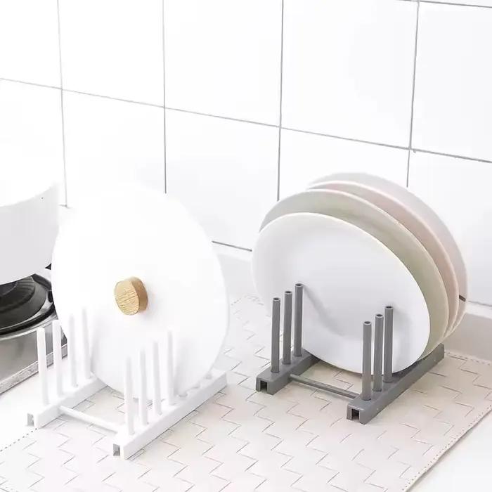 Support de rangement de cuisine, support de couvercle de casserole en acier inoxydable, support créatif pour bols et plats, accessoires de cuisine