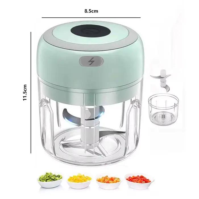 Hachoir électrique de cuisine de 250ML, Mini broyeur de nourriture USB, hachoir à viande Portable, hachoir à légumes pour la cuisine et l'extérieur