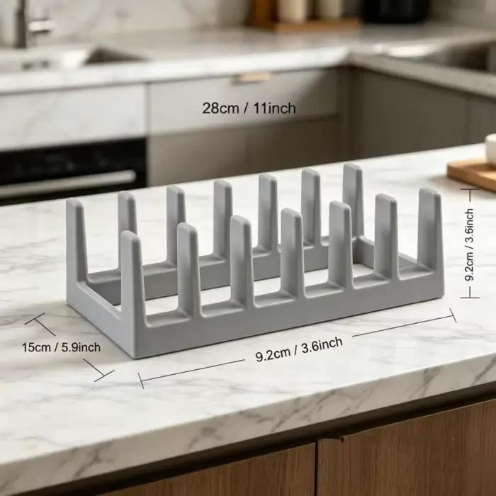 Support multifonctionnel pour couvercles de casseroles