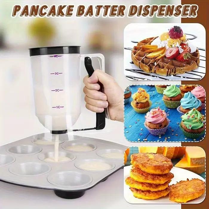 Distributeur de pâte 900 ml avec étiquette graduée et poignée à pression pour le stockage
