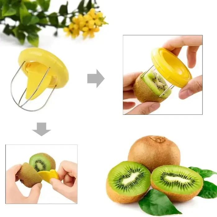 Éplucheur de kiwi créatif en acier inoxydable