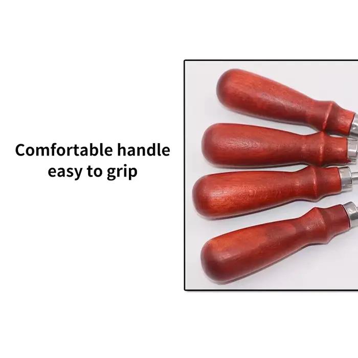 Outil de coupe tranchant en forme de V, couteau en cuir, biseauté de bord, lame en forme de V, coupe-cuir, déchiqueteuse, outils de pelletage en cuir faits à la main, bricolage