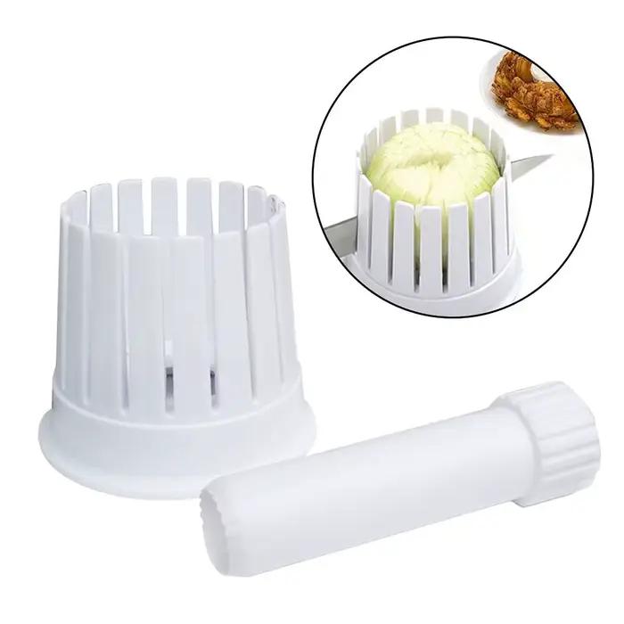 Tranqueur d'Oignon, Fleurs Coupées, Moule en Plastique Gadget de Cuisine Domestique Nouvelle Collection Polyvalent Pour Cuisiner et Composer Des Fleurs Occasions Spéciales