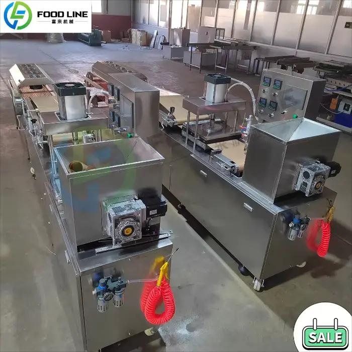 Machine à pain arabe commerciale automatique, machine à pain pita du Moyen-Orient, machine à crêpes indiennes / machine à tortillas mexicaines