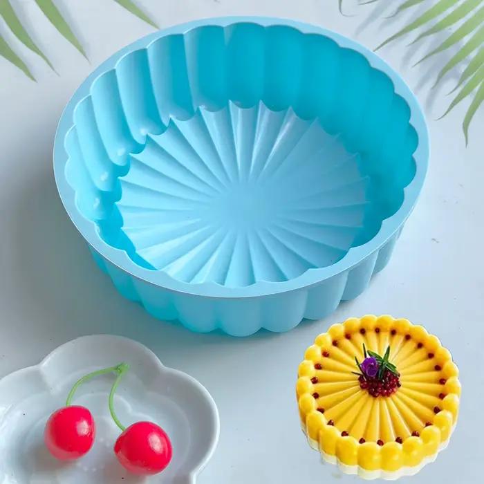 Plateau à gâteau rond en silicone antiadhésif