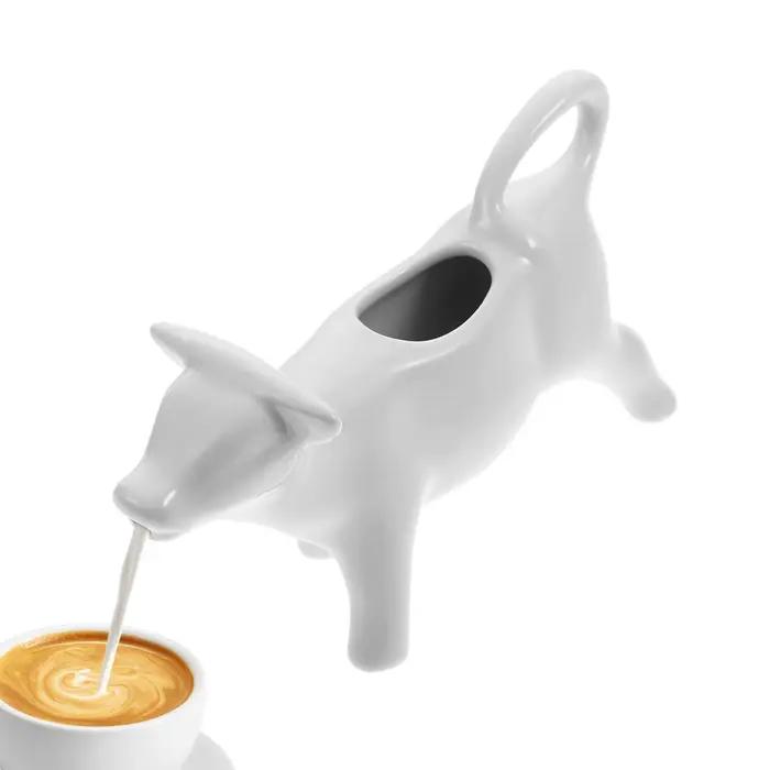 Pichet à sirop pichet à crème au lait Sauce mousser café Sauces au lait pot à crème blanche pichet à crème sauce bateau café pichet à lait