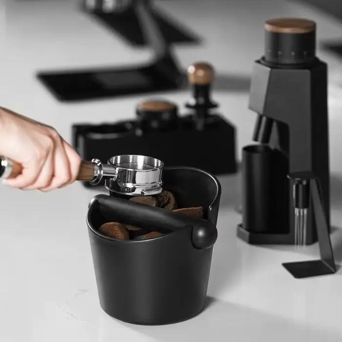 Boîte à café anti-dérapante pour barista récupération résidus espresso seau poudres accessoires outils pour café professionnel maison occasions spéciales