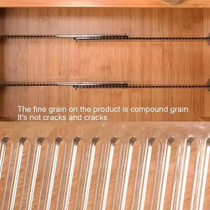 Séparateur de tiroir à clins réglable en plastique brun pour rangement durable et efficace occasions spéciales cadeau pour organisateur de garde-robe placard