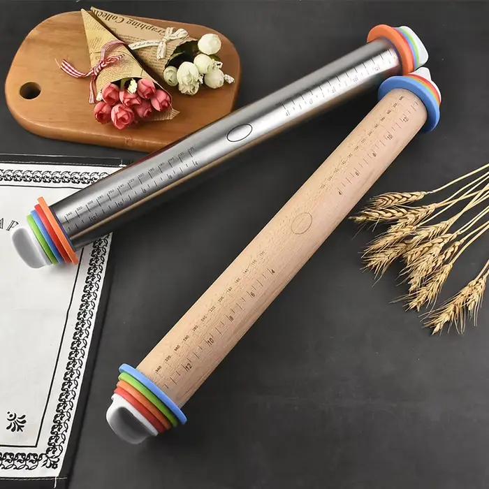 Rouleaux à pâtisserie en acier inoxydable