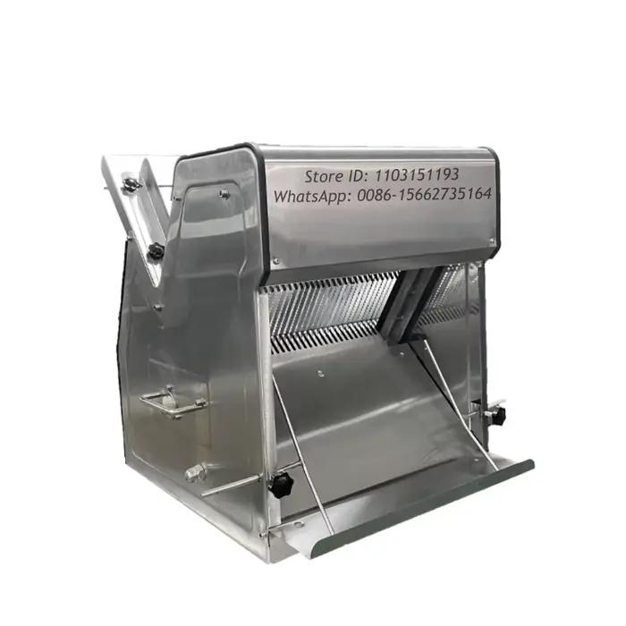 Machine électrique de coupe de pain de 31 couteaux pour le pain grillé Machine électrique automatique commerciale de trancheuse de pain