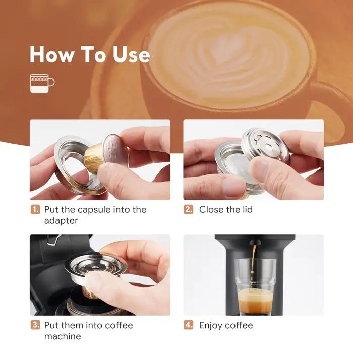 Pour Vertuo Pop Vertuoline prochain adaptateur de capsule de café réutilisable Nespresso convertit aux dosettes Vertuoline accessoires iCafilas