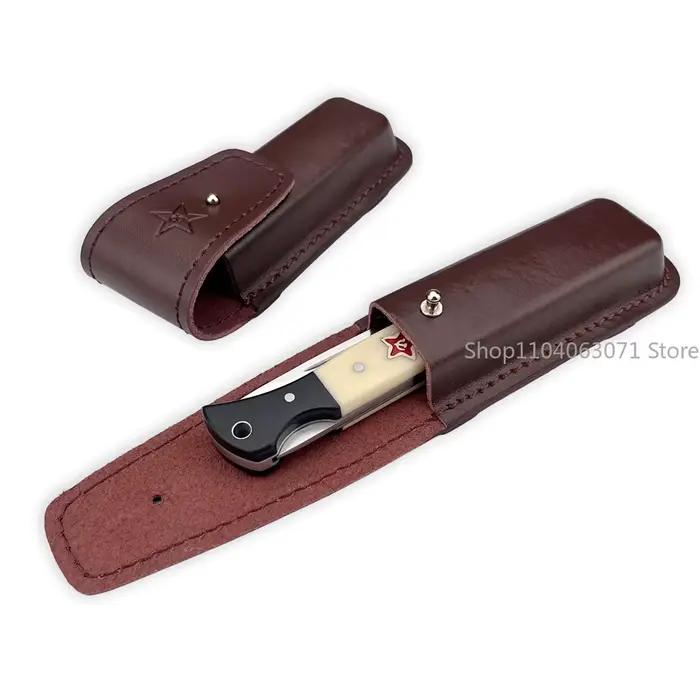 Étui de protection en cuir durable pour couteau pliant