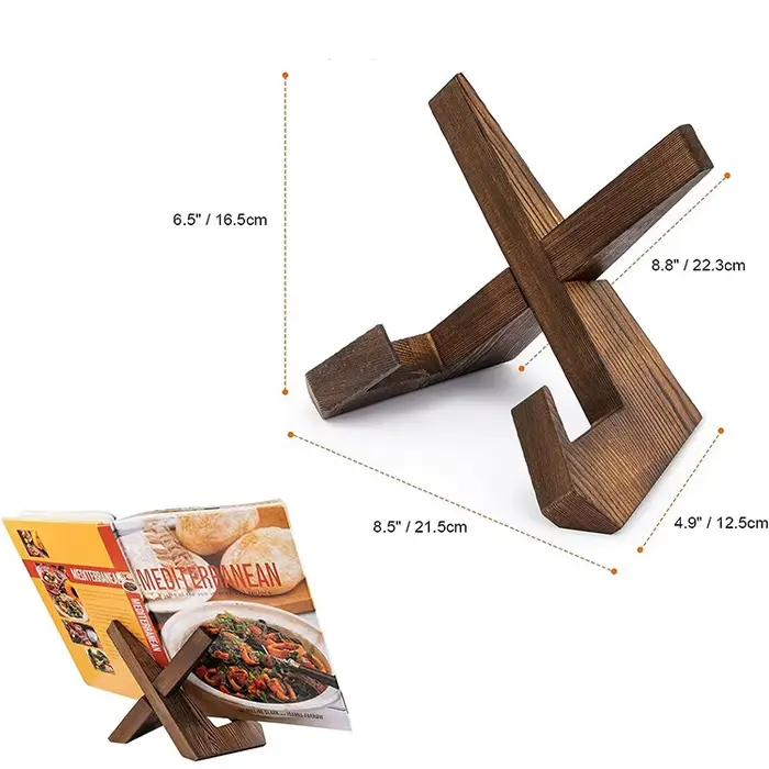 Support de recettes en bois pour restaurant