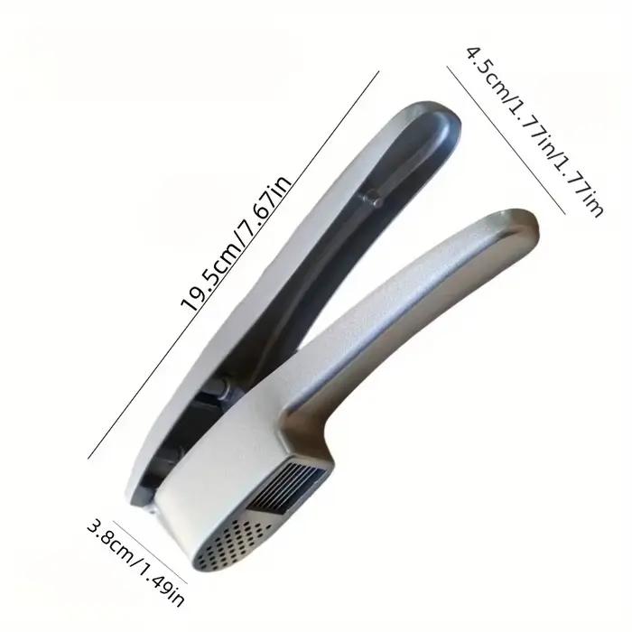 Presse-ail et trancheuse 2 en 1 – Hachoir et trancheur d'ail et de gingembre en aluminium – avec tranchage et broyage – Outils de cuisine