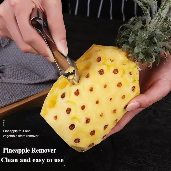 Éplucheur de fraises en acier inoxydable pour trancher ananas et éplucher fruits avec précision et facilité pour la cuisine et les occasions spéciales