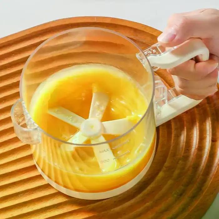 Bouteille Shaker à salade, tasse à remuer semi-automatique pour la cuisine, batteur d'œufs, tasse de mélange de liquide, bouteille de vinaigrette