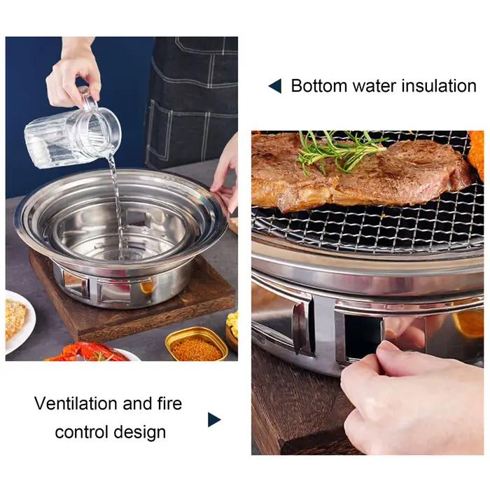 Poêle à barbecue thaïlandaise 2 en 1