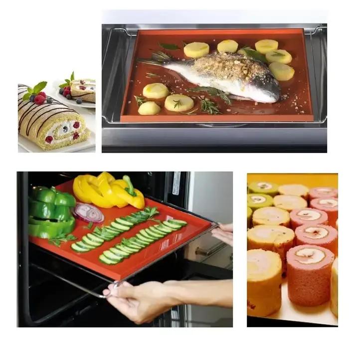 Tapis de cuisson en Silicone, moule à rouleau de gâteau, Macaron suisse, tapis de four antiadhésif, outils de pâtisserie, Gadgets de cuisine, accessoires