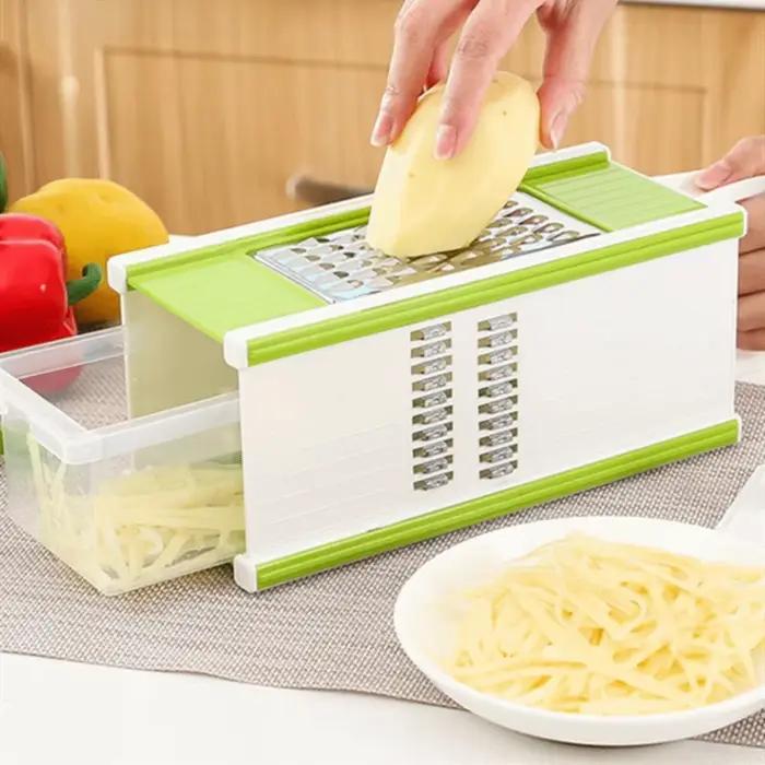 Hachoir à légumes portable 5 en 1 manuel avec récipient