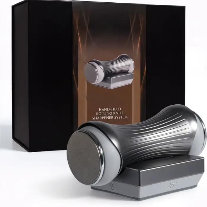Aiguiseur de couteaux luxueux à roulettes avec disque diamanté