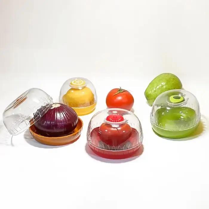 Lot de 1/4 de boîtes fraîcheur pour fruits et légumes, mini-récipients de conservation alimentaire pour réfrigérateur, plateaux de rangement pour légumes, boîtes de conservation pour légumes