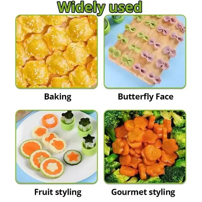 Coupe-fruits pour enfants en acier inoxydable avec formes variées pour biscuits, gâteaux et sandwichs pour des repas créatifs et amusants occasions spéciales