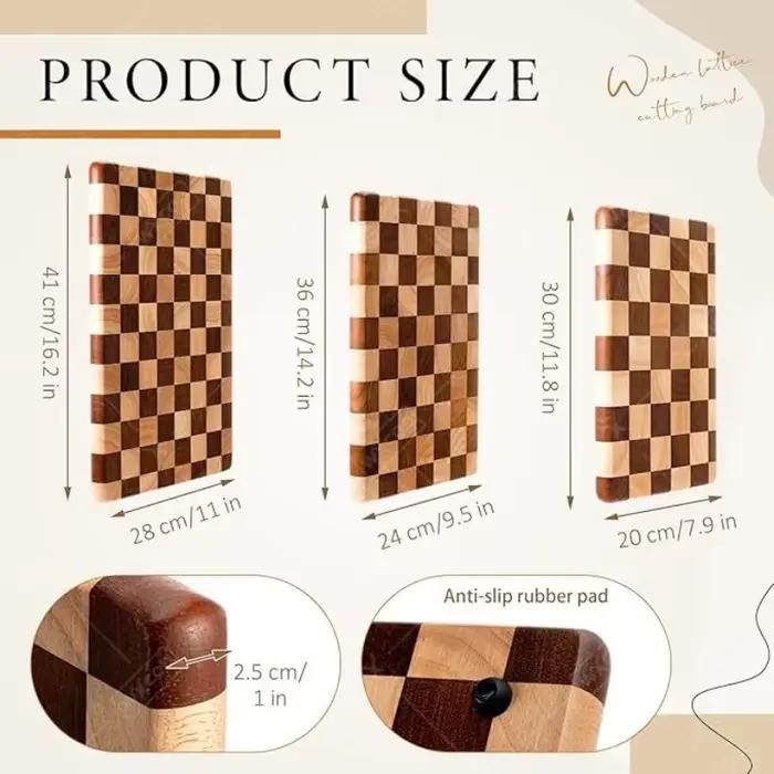 Planche à découper en bois WXCOO pour comptoir de cuisine