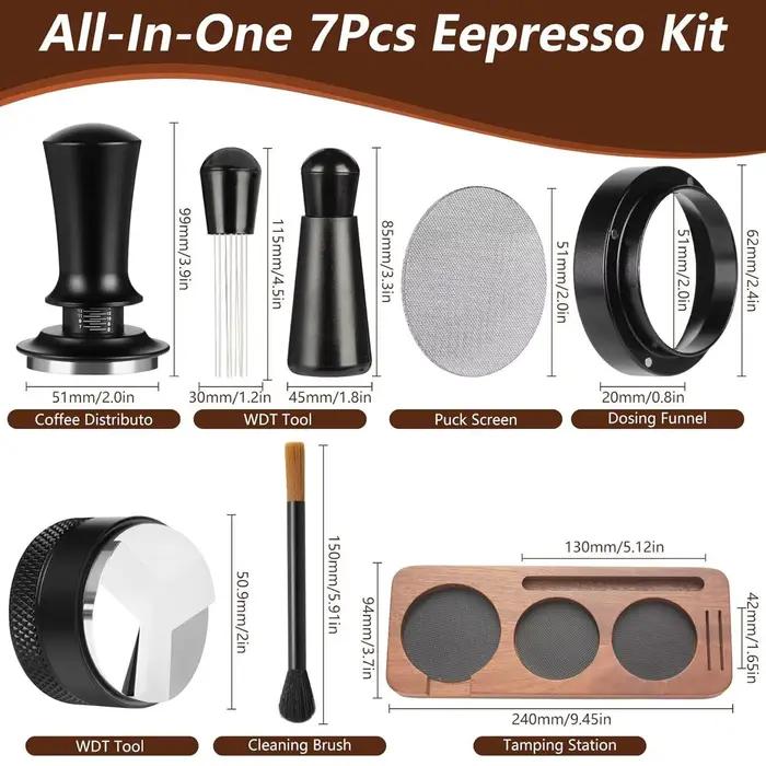 Kit d'accessoires pour expresso 7 pièces
