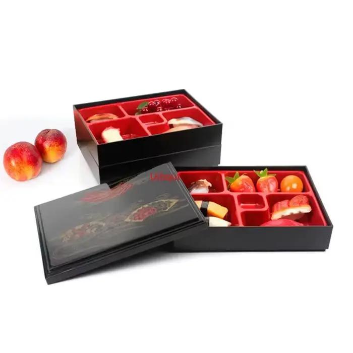 Riz Sushi restauration récipient de stockage des aliments boîtes à déjeuner japonais compartiments boîte à Bento Portable récipient de nourriture bento boîte à Bento