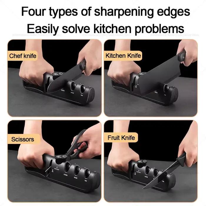 Affûteur de couteaux de cuisine multifonction