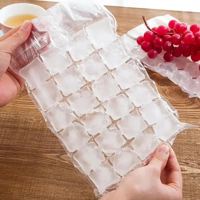 10-100 pièces/paquet sac de glace jetable treillis glaçon moule barre auto-scellant plateau à glace sac glaçon sac boîte comestible glaçon congelé
