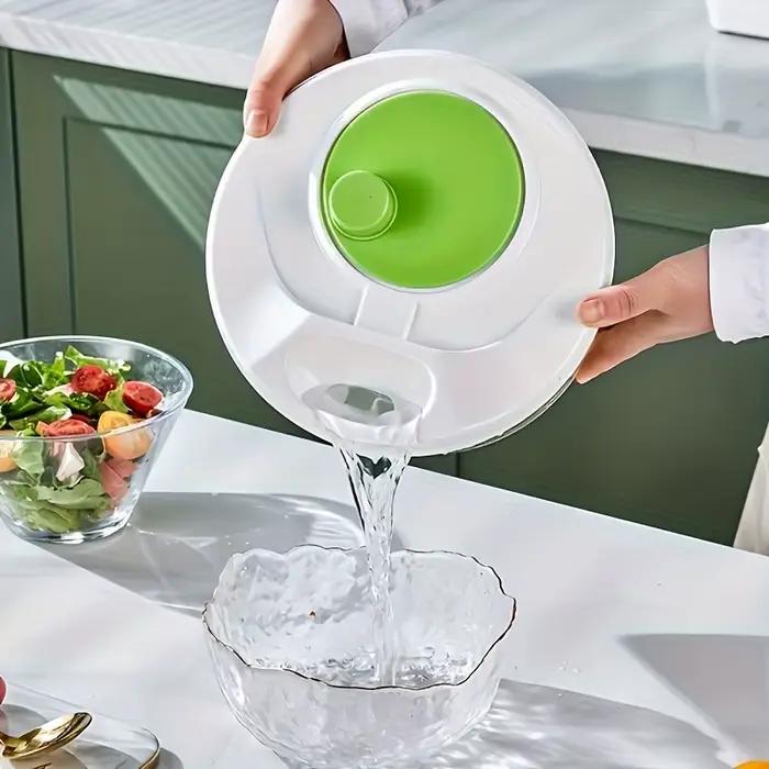 Essoreuse à salade manuelle multifonctionnelle, lave-linge et sèche-légumes ménagers, panier égouttoir à fruits rapide pour une cuisine