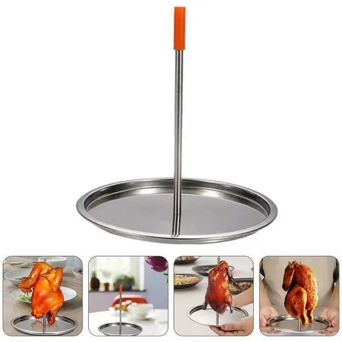 Cintre de volaille jetable en acier inoxydable, modules verticaux T1, rôti de viande, perfecHandle avec châssis