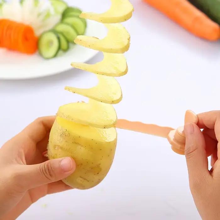 Coupe-pommes de terre en spirale