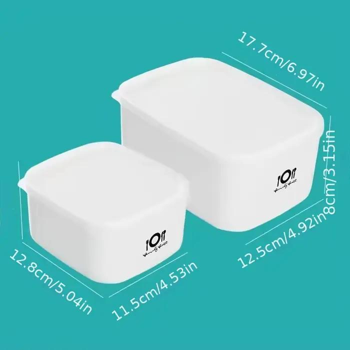 Boîte à déjeuner en plastique de qualité alimentaire étanche pour réfrigérateur et micro-ondes, 1000 ml ou 1400 ml, couleurs argent et orange