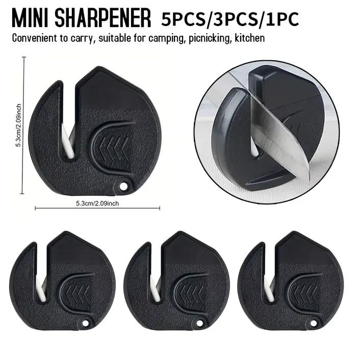 Mini aiguiseur de couteaux portable, outil de meulage de lames de cuisine multicouche, usage domestique