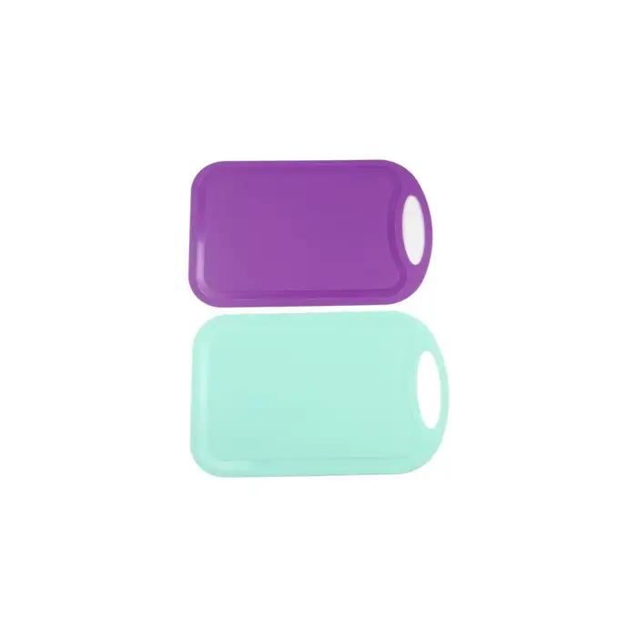 Planche à découper en plastique multicolore avec poignée antidérapante pour cuisine occasions spéciales femmes
