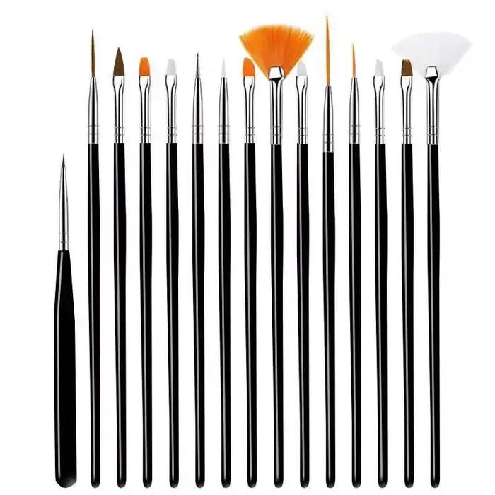 Pinceaux de peinture de gâteau Fondant, pinceaux de confiserie, outils de décoration de gâteaux, accessoires de cuisson, stylo de sculpture de gâteau Fondant 15 pièces/ensemble