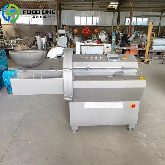 Trancheuse automatique de viande congelée de saucisse trancheuse de viande congelée Machine de découpe trancheuse de viande congelée de bacon Commercial