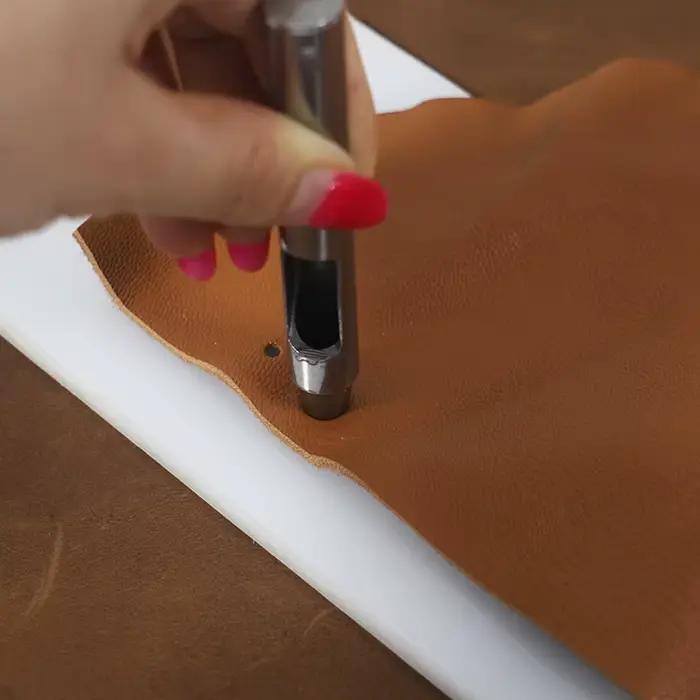 QJH – planche à découper blanche en PVC de haute qualité, tapis de maillet en caoutchouc, outils d'artisanat du cuir pour couper des blocs de tampons de poinçonnage, 20x10cm
